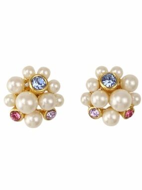 NWT kate spade Pearl Caviar Cluster Stud Earrings - Cream Mult KL707